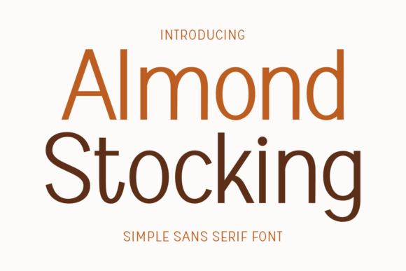 Almond Stocking: A Modern Sans Serif Font for Web Design