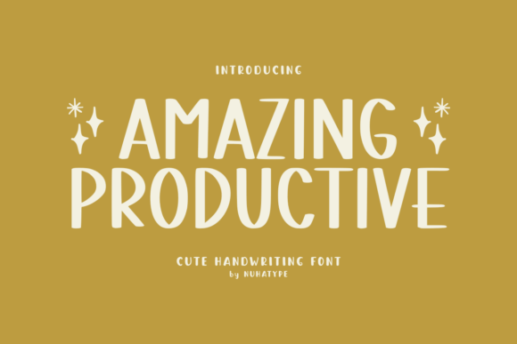 Amazing Productive Font for Social Media and Creative Campaigns