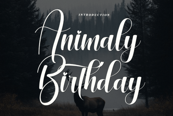 Animaly Birthday: A Stylish Script Font for Elegant Branding