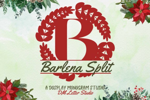 Barlena Split Monogram for Elegant Branding and Creative Projects