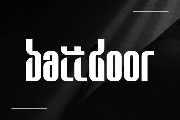 Battdoor: A Sleek Sans Serif Font for Handmade Creations