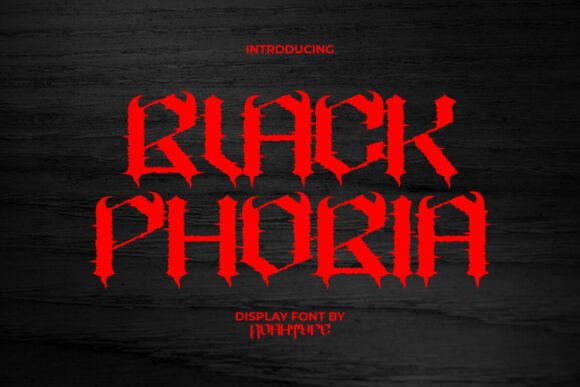 Black Phobia Font for Bold Branding and Terrifyingly Effective Design