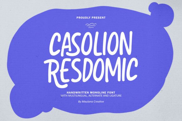 Casolion Resdomic: A Playful Script Font for Web Design