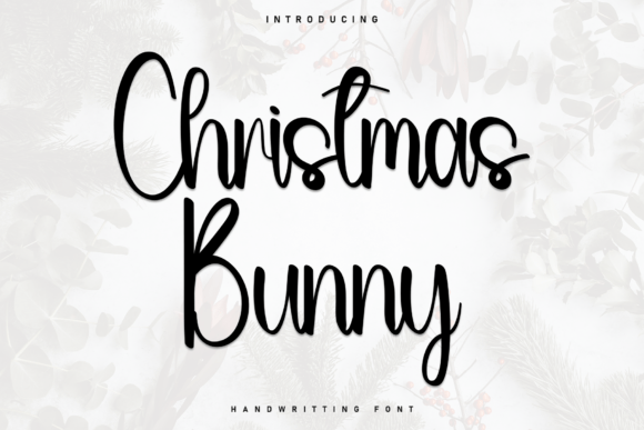 Christmas Bunny Font for Cozy Campaign Designs