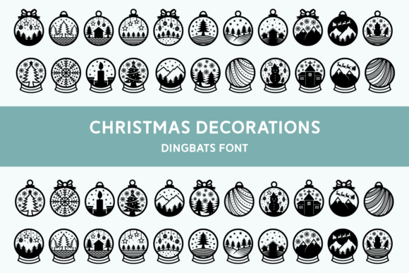 Christmas Decorations Font for Holiday Branding