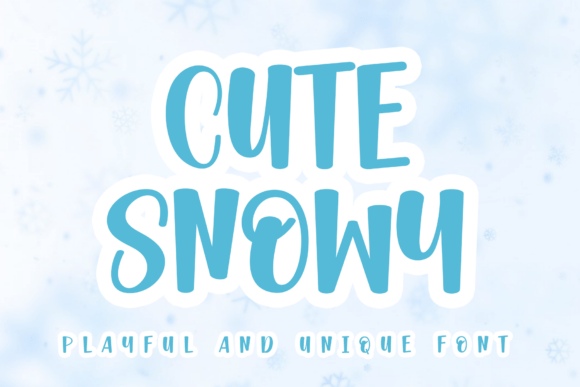 Cute Snowy: A Luxurious Script Font for Creative Projects