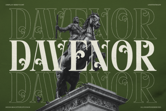 Davenor: A Regal Serif Font for Elegant Editorial Design