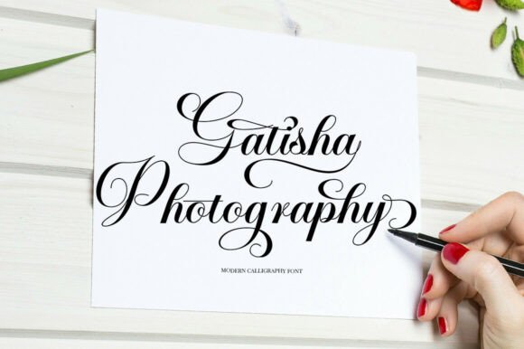Gatisha Photography: A Luxurious Script Font for Elegant Branding