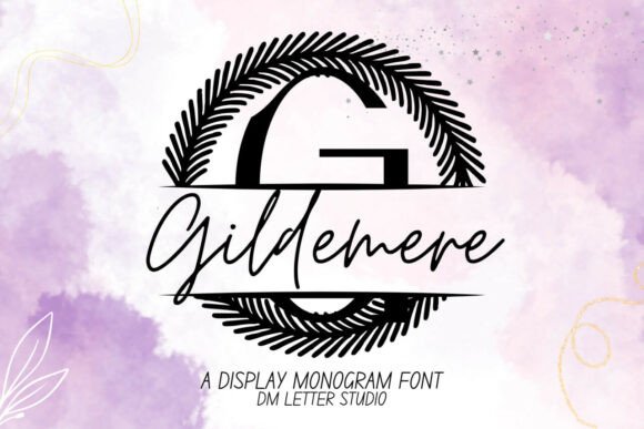 Gildemere Monogram: Elevating Brand Identity with a Premium Display Font