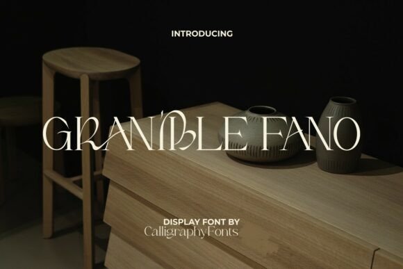 Granible Fano Font for Elegant Editorial Design