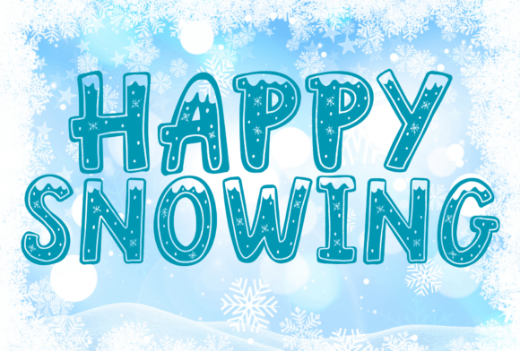 Happy Snowing Font for Festive Campaigns and Seasonal Designs
