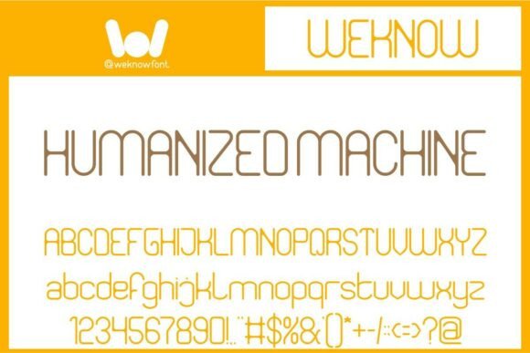 Humanized Machine: A Futuristic Sans Serif Font for Creative Makers