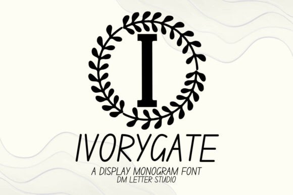 Ivorygate Monogram Font for Elegant Editorial Design