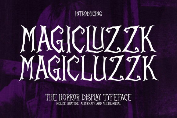 Magicluzzk: A Gothic Horror Typeface for Editorial Design
