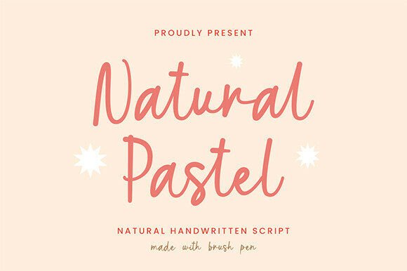 Natural Pastel Font for Authentic Branding