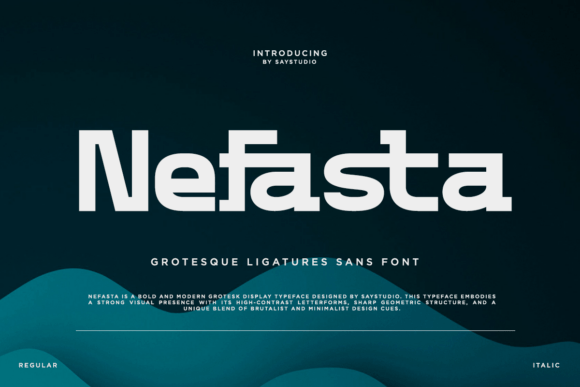 Nefasta: A Bold Sans Serif Font for Modern Campaigns