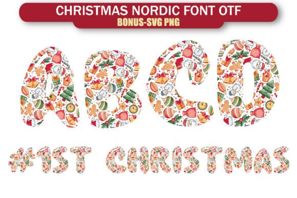Nordic Christmas Font for Festive Campaign Designs