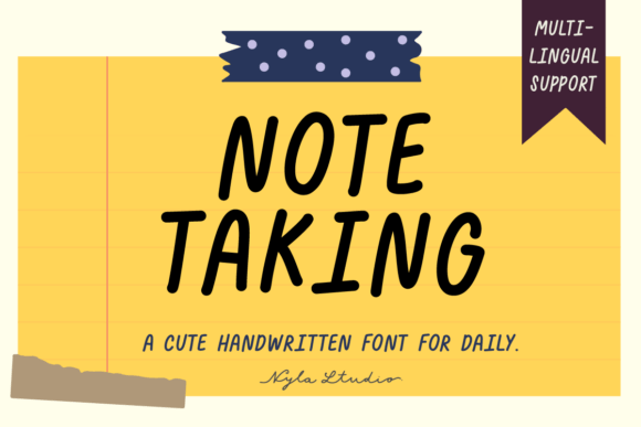 Note Taking Handwritten Font for Creative Marketing