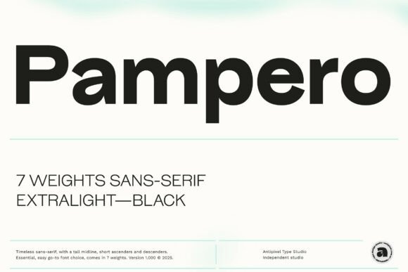 Pampero: A Timeless Sans Serif Font for Modern Editorial Design