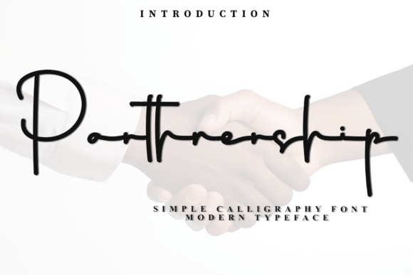 Parthnership: A Festive Script Font for Editorial Design
