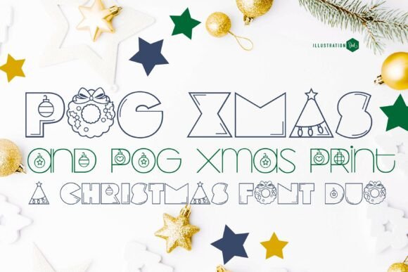 Pog Xmas Duo: A Festive Font for Holiday Marketing