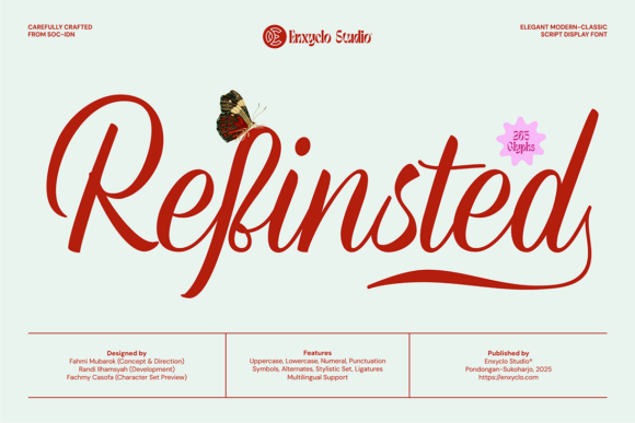 Refinsted: A Modern Script Font for Professional Branding