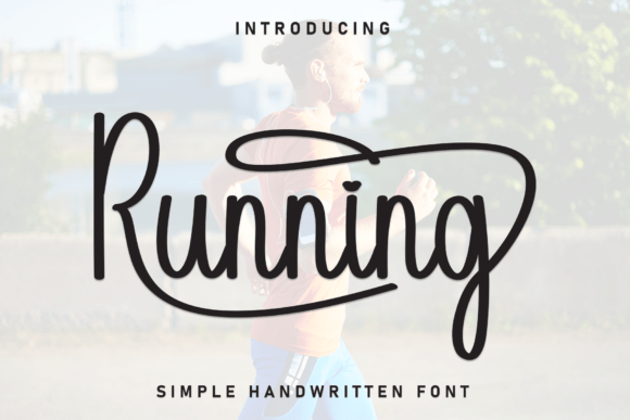 Running Font for Elegant Handmade Designs