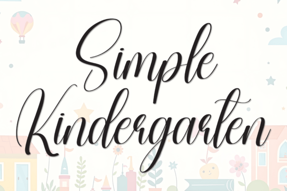Simple Kindergarten Font for Elegant Digital Design