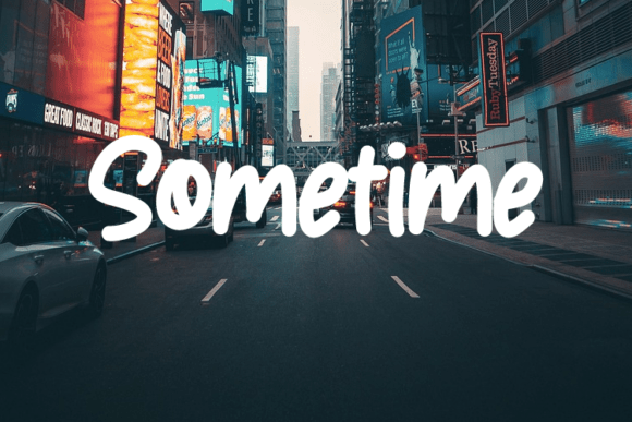Sometime Font for Handmade Elegance and Readable Craft Projects