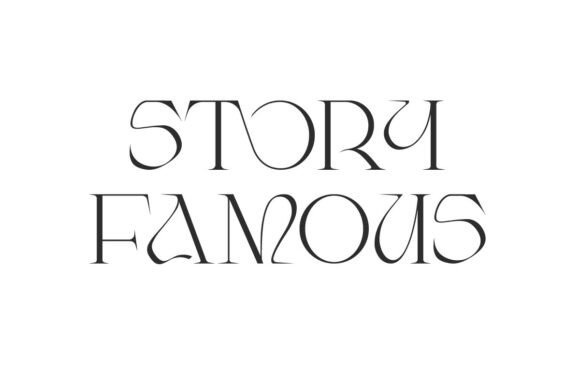Story Famous Font for Luxury Branding and Digital Campaigns