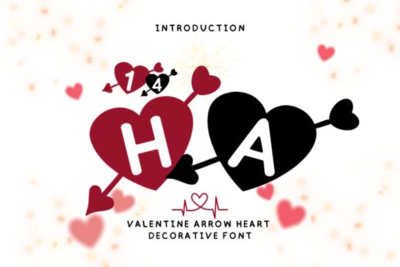 Valentine Arrow Heart: A Romantic Font for Editorial Design